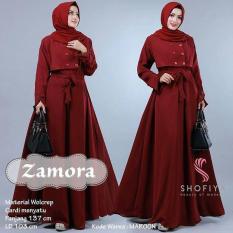 Baju Original Zamora dress Balotely Gamis Panjang Hijab Casual Pakaian Wanita Muslim Modern Maxy Terbaru Tahun 2018