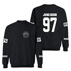 Baju Pakaian Jaket Wanita Kpop Jungkook BTS Sweater Pria Wanita
