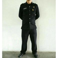 Baju Pakaian Safari Satpam / Supir/ Body Guard / Securty Panjang - Db36a9