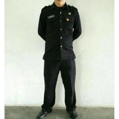 Baju Pakaian Safari Satpam / Supir/ Body Guard / Securty Panjang - Fndmxw