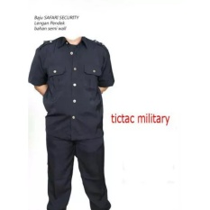 Baju / Pakaian Seragam Safari Lengan Pendek Satpam/ Supir/ Keamanan / Securty