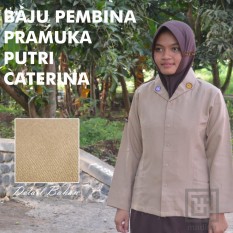 BAJU PEMBINA PRAMUKA SERAGAM PRAMUKA GURU SERAGAM PRAMUKA SMA LENGAN PANJANG PUTRI