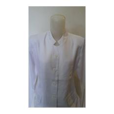 Baju Pemda Wanita Putih & Celana Hitam SIZE M - Setelan Seragam PNS