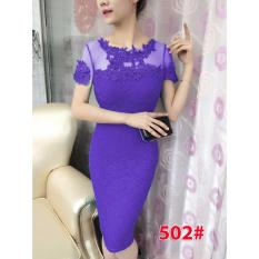 502# baju pesta import / gaun pesta import / baju congsam / cheongsam brokat / dress fashion import