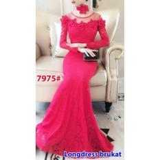 7975# baju pesta import / gaun pesta import / baju pesta brokat / longdress fashion import