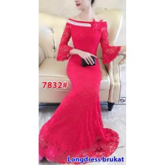 7832# baju pesta import / gaun pesta import / baju pesta brokat / longdress fashion import