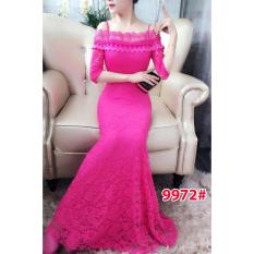9972# baju pesta import / gaun pesta import / baju pesta brokat / longdress fashion / longdress sabrina