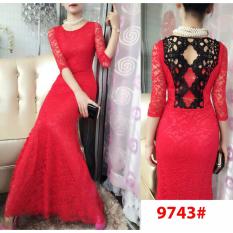 9743# baju pesta import / gaun pesta import / baju pesta brokat / longdress fashion / gaunpanjang import