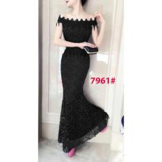 7961# baju pesta import / gaun pesta import / baju pesta brokat / longdress fashion import / gaunpanjang