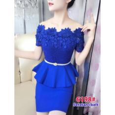 6198# baju pesta import / setelan wanita / setelan pesta / stelan fashion import / atasbawah rok sabrina