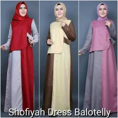 Baju Pink / Gamis Hijab Gaya Baru / Pakaian Murah : Shofiyah Dress
