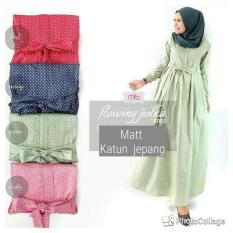 Baju Polkadot / Pakaian Lucu / Gamis Busui : Flowing Dress Polka