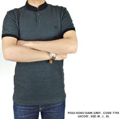 Baju Polo Kerah Koko Hitam Kombinasi Polos Polosan Cowok Pria - Zbmdy6