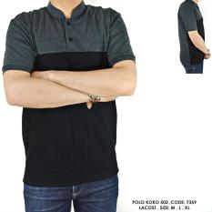 BAJU POLO KERAH KOKO POLOS POLOSAN ABU TUA MIX HITAM COWOK PRIA