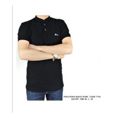 BAJU POLO KERAH KOKO POLOS POLOSAN HITAM COWOK PRIA