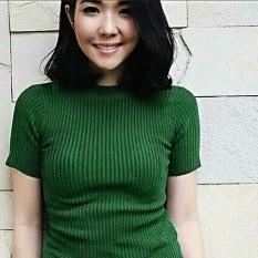 Baju Rajut Kaos Lengan Pendek Murah Wanita Kekinian