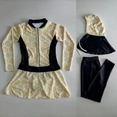 Baju Renang Muslimah Anak SD Bunga Kuning