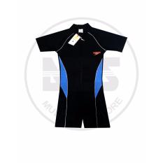 BAJU RENANG SPEEDO DIVING list PUTIH BIRU UK L