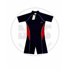 BAJU RENANG SPEEDO DIVING list PUTIH MERAH UK L