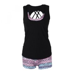 Baju Renang Wanita Bikini Sport Bathing Swimsuit with Tank Top