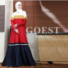 Baju Sabrina Goes Dress Baloteli Maxi Modern Cewek Gamis Panjang Hijab Casual Pakaian Wanita Murah