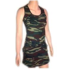 Baju Senam Aleizha Army Rok Wos Sz M-Xl