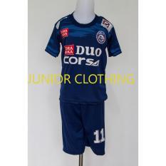 baju setelan bola arema ukuran 4,6,8