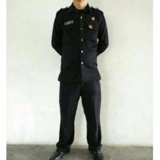 Baju Setelan Safari Security Sopir Security Guard Lengan Panjang