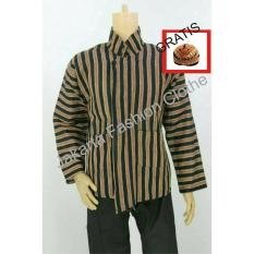 Baju Surjan Dewasa Gratis Blangkon / Lurik / Batik Adat Jawa - 36Bd7b