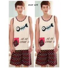 Baju Tidur Pria Fish Bone Stra