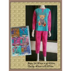 Baju tidur tren yoga pp, babydoll lengan panjang abg remaja, setelan abg kartun lucu murah, grosir