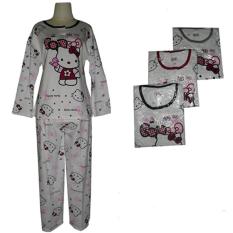 Baju Tidur Wanita bahan kaos terbaik&terlaris Hello Kitty