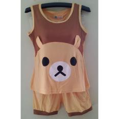 Baju Tidur Wanita Tanktop Rilakuma Brown Apk Kuping