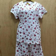 Baju Tidur/santai wanita stelan pendek Babydoll merah