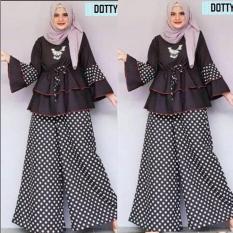 Baju Wanita Hijab Wanita Tunik Wanita Baju Panjang Wanita Model Dotty Set
