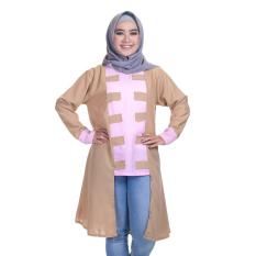 BAJU WANITA MURAH AULIA TUNIC MILO-PINK BAJU WANITA GROSIR TANAH ABANG