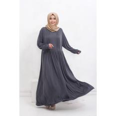 BAJU WANITA MURAH GAMIS JERSEY SAHARA GREY BAJU WANITA GROSIR TANAH ABANG