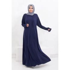 BAJU WANITA MURAH GAMIS JERSEY SAHARA NAVY BAJU WANITA GROSIR TANAH ABANG