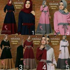 Baju Wanita Murah / Gamis Menyusui / Hijab Gaya Baru : Havana Dress