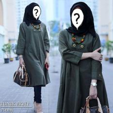 BAJU WANITA MURAH TUNIK EKHY ARMY BAJU WANITA GROSIR TANAH ABANG