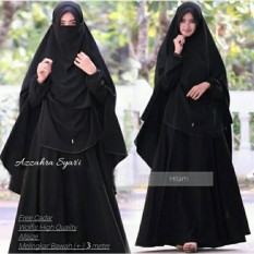 NurulCollection-Baju Gamis Syari Cadar murah/gamis cadar terbaru/Gamis syari cadar polos/Gamis syari cadar busui/gamis set cadar /gamis Cadar Azzahra