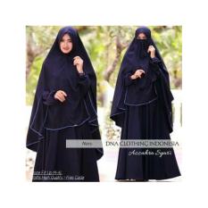 Baju wanita muslim-gamis Syari premium wolfice polos-busui- cadar-azzahra-by Nurul Collection