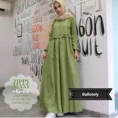 Baju Zippy Maxi Baloteli Maxi Modern Cewek Gamis Panjang Hijab Casual Pakaian Wanita Murah