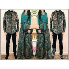 BajuReady 1019 BAJU COUPLE PASANGAN KELUARGA BATIK MODERN SARIMBIT KEMEJA HEM PRIA COWOK KOKO LENGAN PAKAIAN WANITA CEWEK MAXI MAXY DRESS PANJANG PESTA JAMAN ZAMAN NOW KEKINIAN