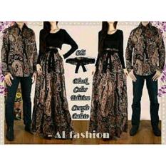 BajuReady 1019 BAJU COUPLE PASANGAN KELUARGA BATIK MODERN SARIMBIT KEMEJA HEM PRIA COWOK KOKO LENGAN PAKAIAN WANITA CEWEK MAXI MAXY DRESS PANJANG PESTA JAMAN ZAMAN NOW KEKINIAN