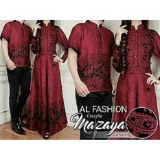 BajuReady 8919 G55 BAJU COUPLE PASANGAN KELUARGA BATIK MODERN SARIMBIT KEMEJA HEM PRIA COWOK KOKO LENGAN PENDEK PAKAIAN WANITA CEWEK MAXI MAXY DRESS PANJANG PESTA JAMAN ZAMAN NOW KEKINIAN