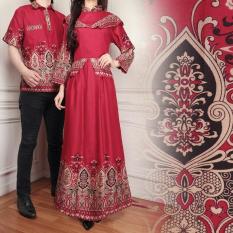BajuReady 1035 BAJU COUPLE PASANGAN KELUARGA BATIK MODERN SARIMBIT KEMEJA HEM PRIA COWOK KOKO LENGAN PENDEK PAKAIAN WANITA CEWEK MAXI MAXY DRESS PANJANG PESTA KONDANGAN LEBARAN JAMAN ZAMAN NOW KEKINIAN BAHAN KATUN
