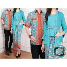 BajuReady 1037 BAJU COUPLE PASANGAN KELUARGA BATIK MODERN SARIMBIT KEMEJA HEM PRIA COWOK KOKO LENGAN PENDEK PAKAIAN MUSLIM WANITA CEWEK KEBAYA KURUBARU KUTU BARU PANJANG ROK LILIT BUSANA PESTA KONDANGAN LEBARAN JAMAN ZAMAN NOW KEKINIAN BAHAN BALOTELI