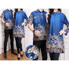 BajuReady 1050 BAJU COUPLE PASANGAN KELUARGA BATIK MODERN SARIMBIT KEMEJA HEM PRIA COWOK KOKO LENGAN PENDEK PAKAIAN MUSLIM WANITA CEWEK TUNIK BUSUI PANJANG BUSANA PESTA KONDANGAN LEBARAN JAMAN ZAMAN NOW KEKINIAN BAHAN KATUN TERBARU