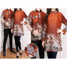 BajuReady 1050 BAJU COUPLE PASANGAN KELUARGA BATIK MODERN SARIMBIT KEMEJA HEM PRIA COWOK KOKO LENGAN PENDEK PAKAIAN MUSLIM WANITA CEWEK TUNIK BUSUI PANJANG BUSANA PESTA KONDANGAN LEBARAN JAMAN ZAMAN NOW KEKINIAN BAHAN KATUN TERBARU